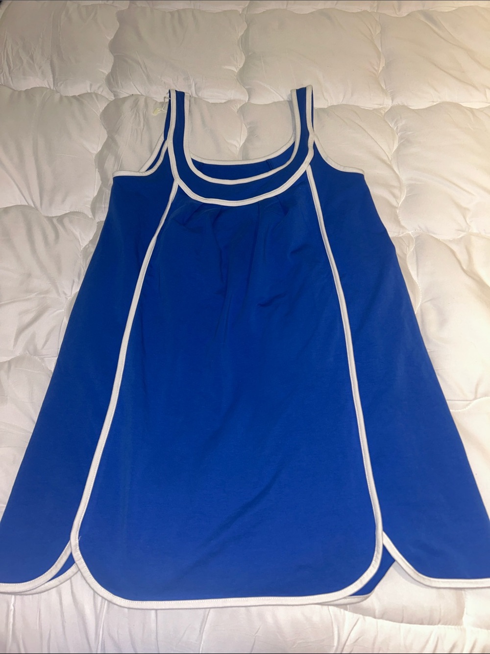 Women’s Summer athletic sleeveless casual oversized workout tennis mini dress